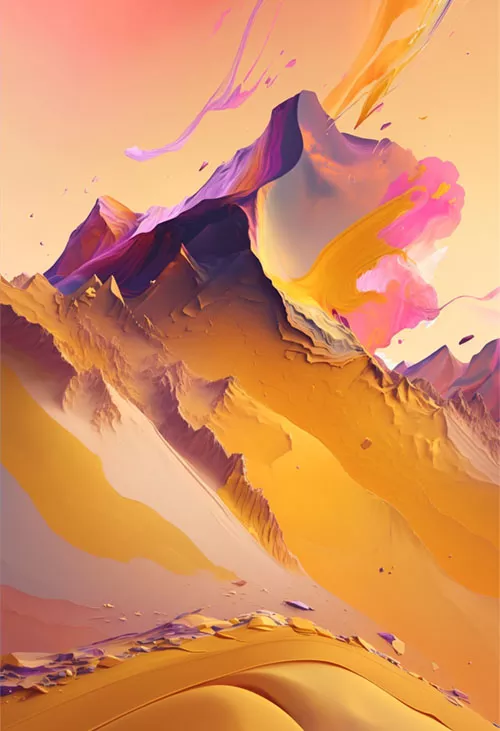 abstract landscape digital artwork