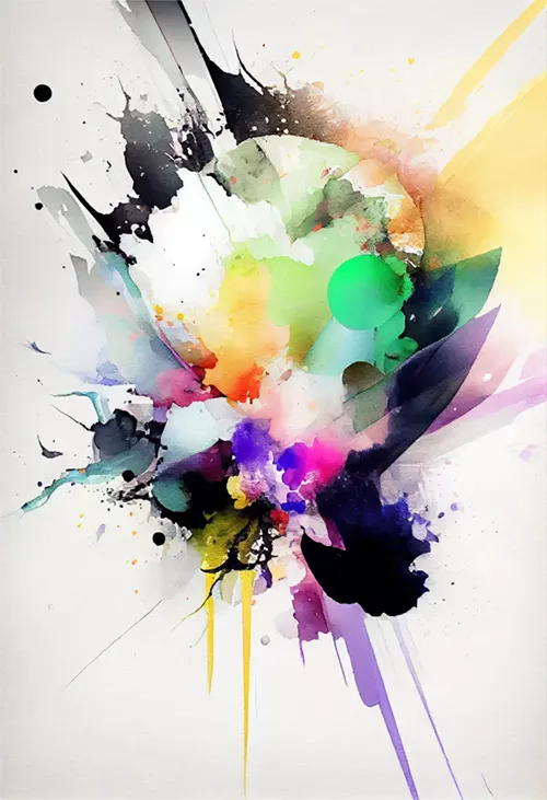 abstract watercolor digital artwork