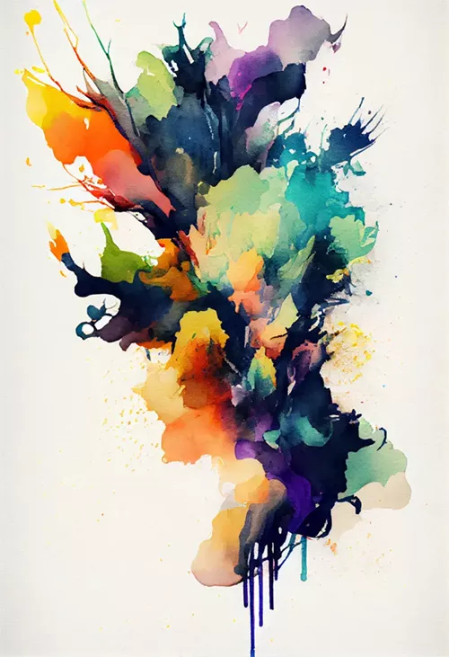 abstract watercolor digital artwork