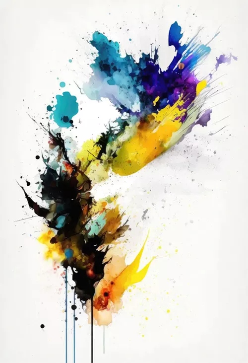 abstract watercolor digital artwork