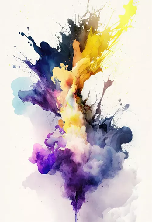 abstract watercolor digital artwork