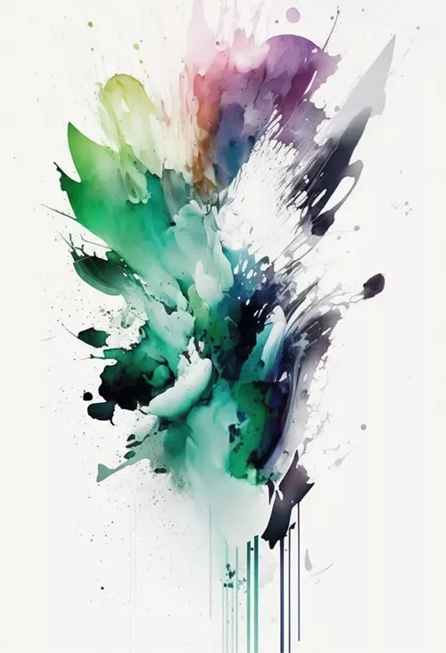 abstract watercolor digital artwork