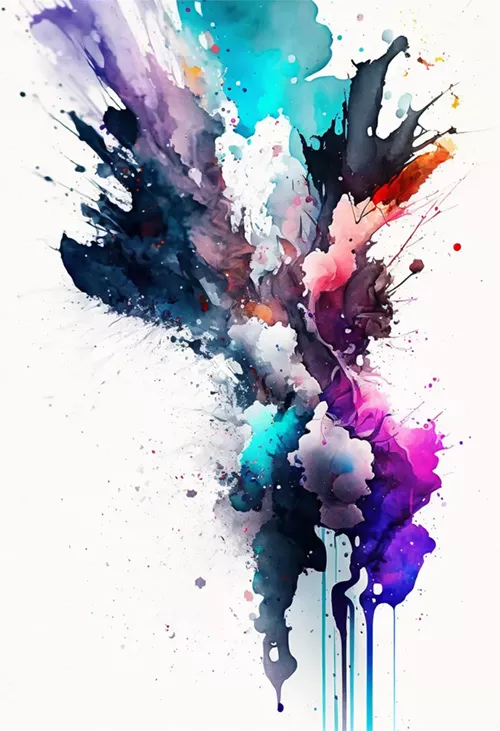 abstract watercolor digital artwork