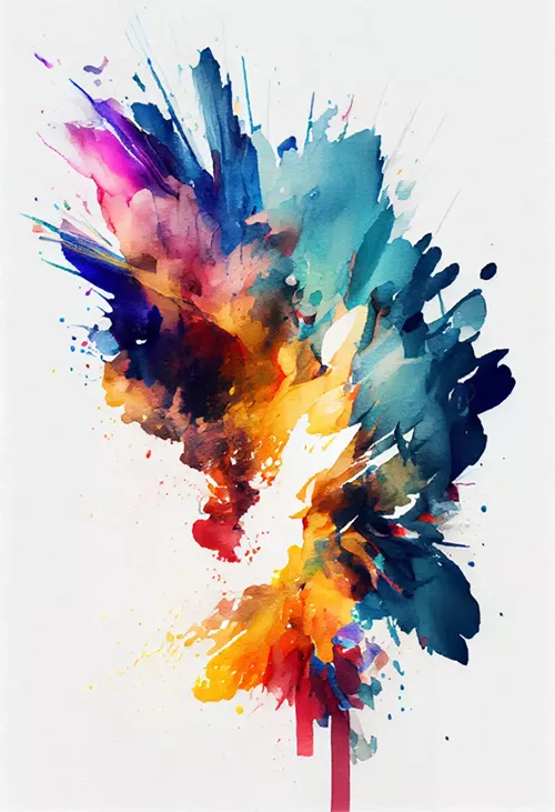 abstract watercolor digital artwork